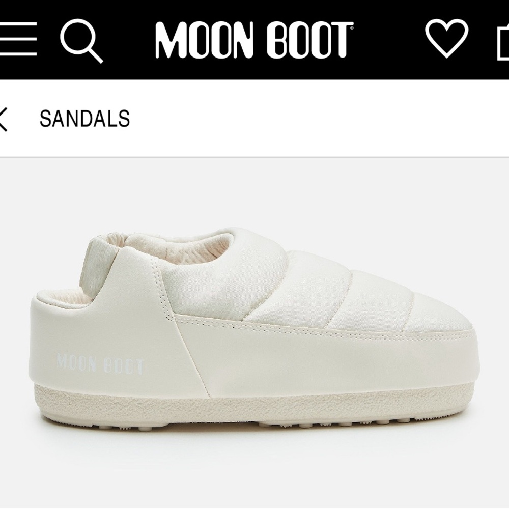 Moon Boot - Band Sandal - Cream - US Women Size 4.5-5.5 - NWT.  MSRP $195